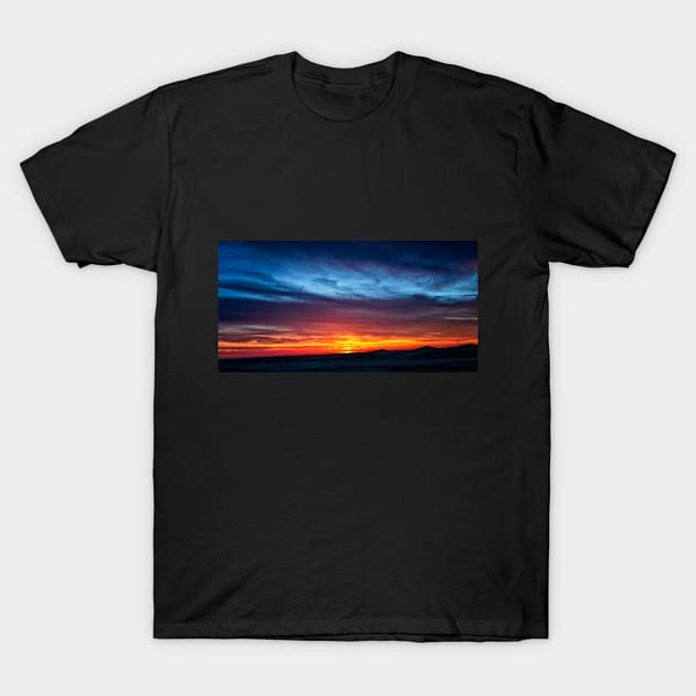 Colorful Sunrise in West Boulder, Colorado T-Shirt by jecphotography